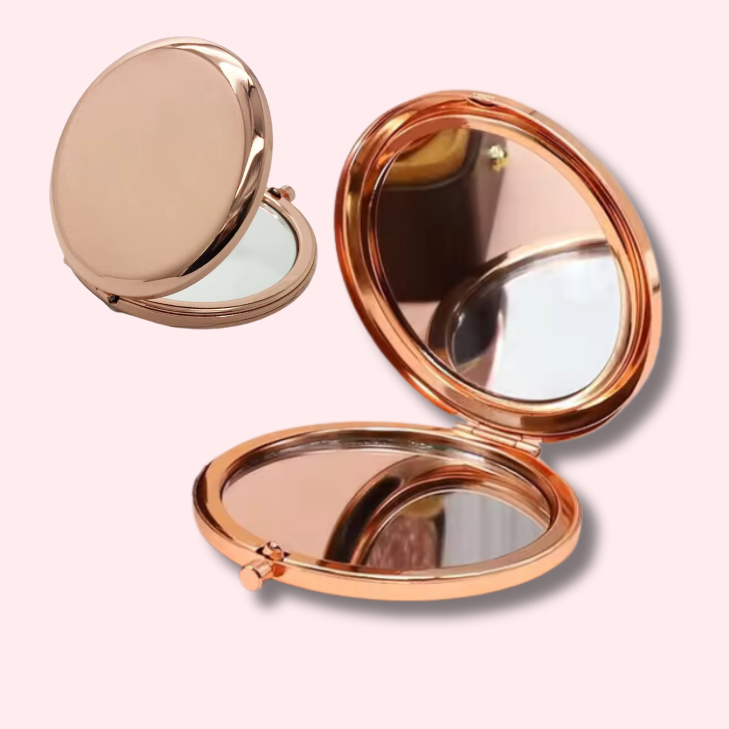 Rose-Gold Compact Mirror