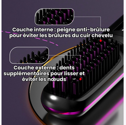 La PREMIÈRE brosse coiffante intelligente pour cheveux courts