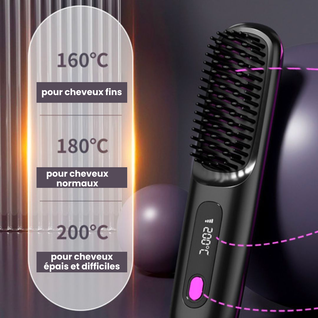 La PREMIÈRE brosse coiffante intelligente pour cheveux courts