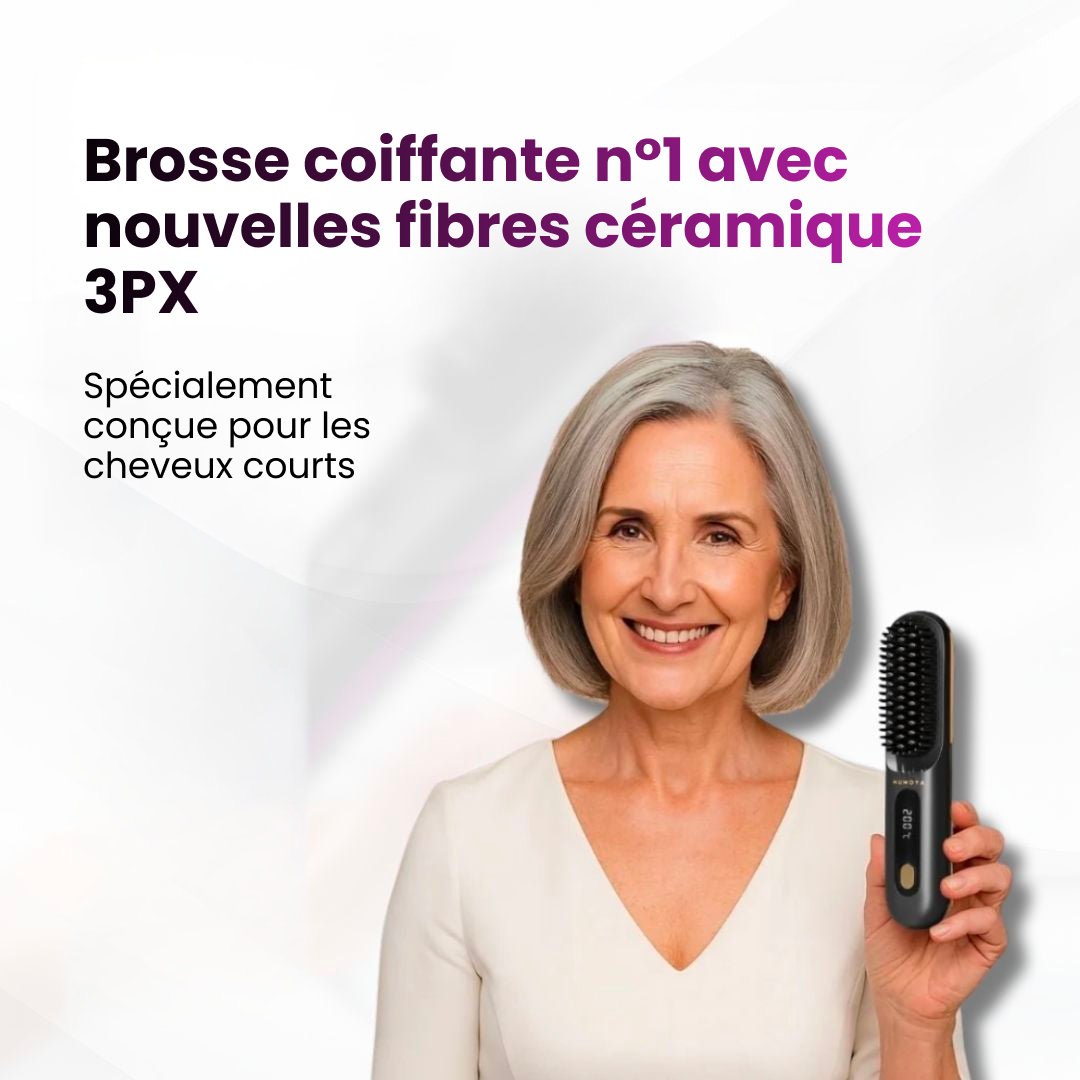 La PREMIÈRE brosse coiffante intelligente pour cheveux courts