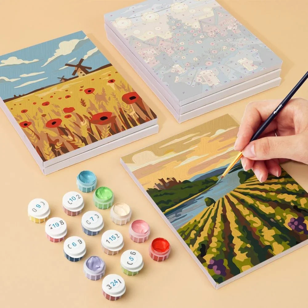 Coffret de 6 peintures par numéro “Alsace”