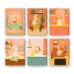 Coffret de 6 peintures par numéro “Coin-coin”