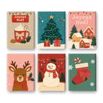 Coffret de 6 peintures par numéro “Esprit de Noël”