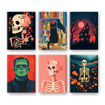 Coffret de 6 peintures par numéro “Halloween Spirit”