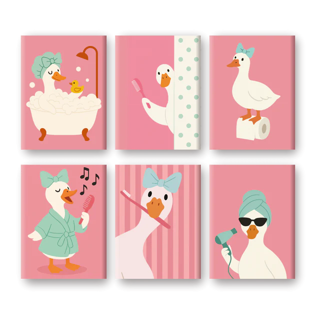 Coffret de 6 peintures par numéro “Mimi-Canard”