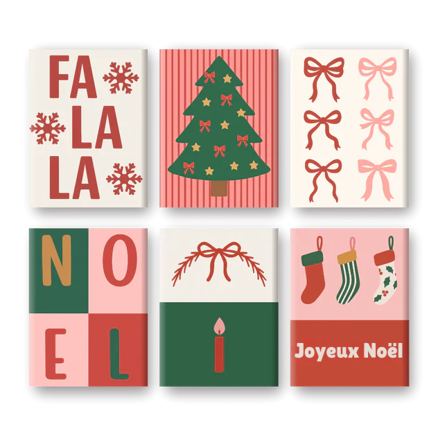 Coffret de 6 peintures par numéro “NOËL”