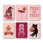 Coffret de 6 peintures par numéro “Pinkoween”