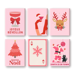 Coffret de 6 peintures par numéro “Réveillon Girly”