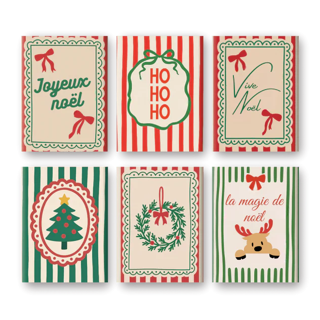 Coffret de 6 peintures par numéro “Vive Noël”